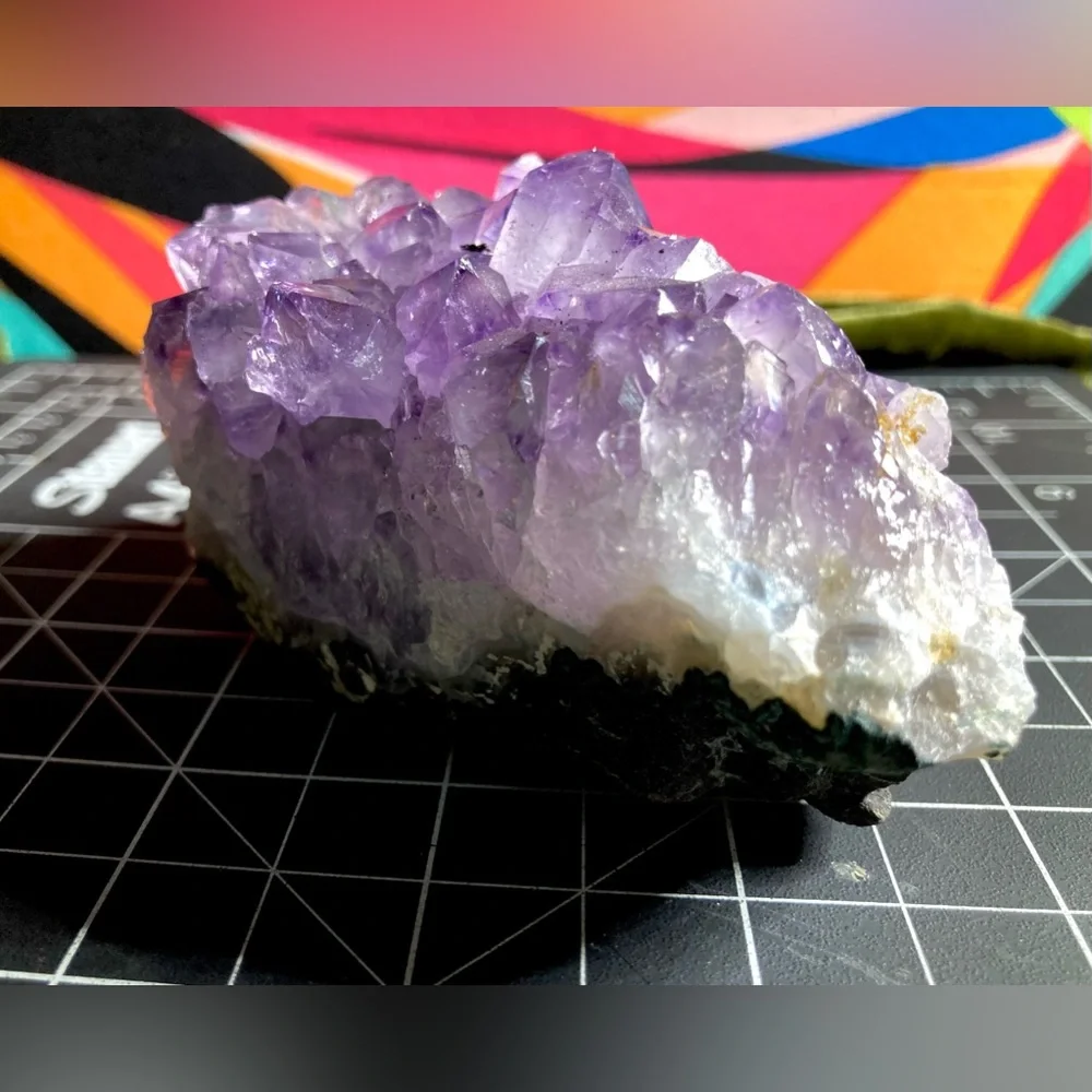 303g Natural Mineral Specimen Amethyst Quartz Crystal Beautiful Stone Rock